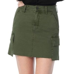 Green cargo skirt joe jeans